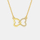Moissanite 925 Sterling Silver Heart Bow Necklace