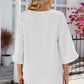 V-Neck Three-Quarter Sleeve Top
