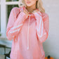 Malibu Dreams Printed Long Sleeve Hoodie with Pocket