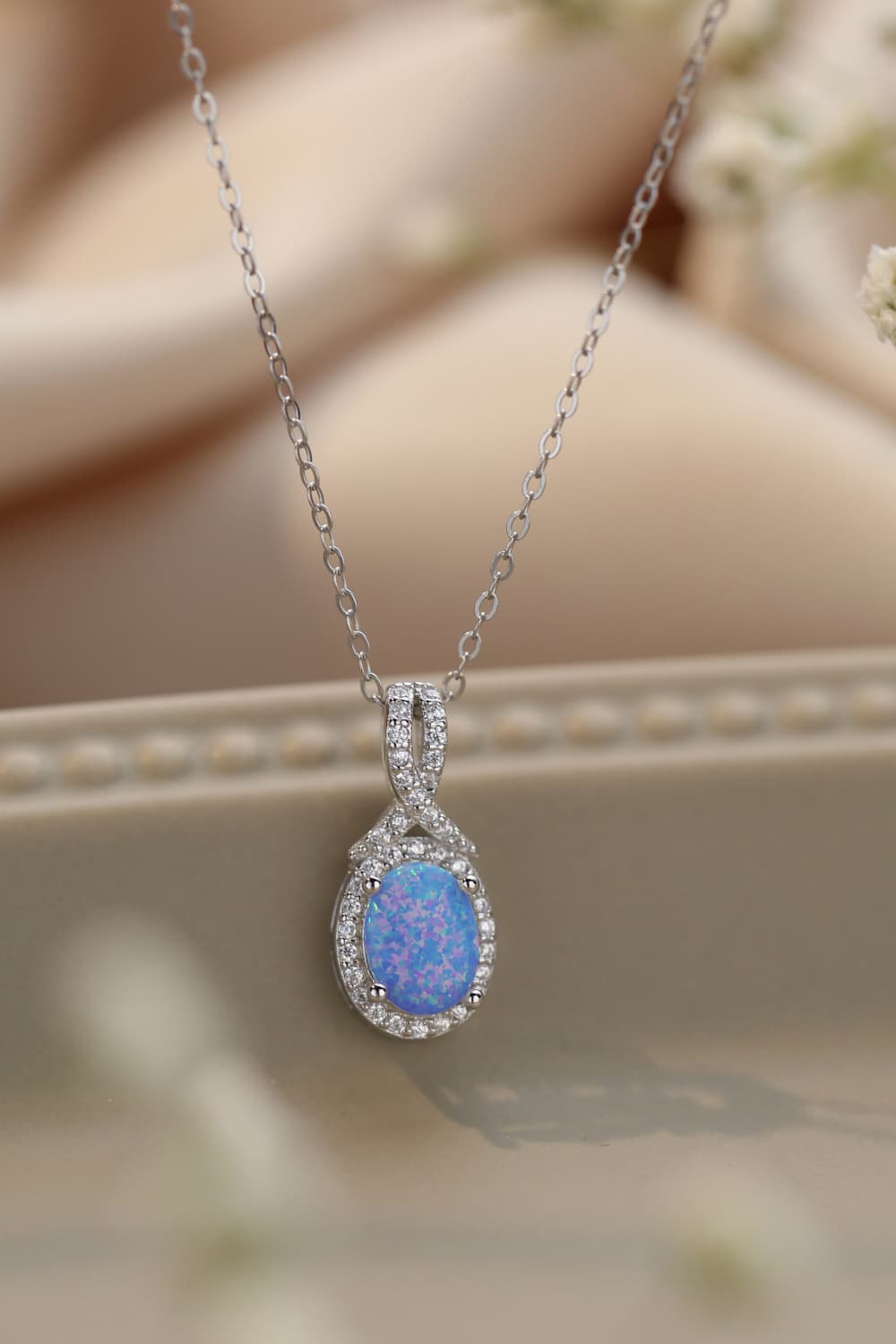 Women's Feeling My Best Opal Pendant Necklace