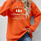 CHRISTMAS Graphic Round Neck Dropped Shoulder Sweatshirt