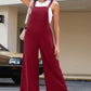 Pocketed Wide Leg Overall