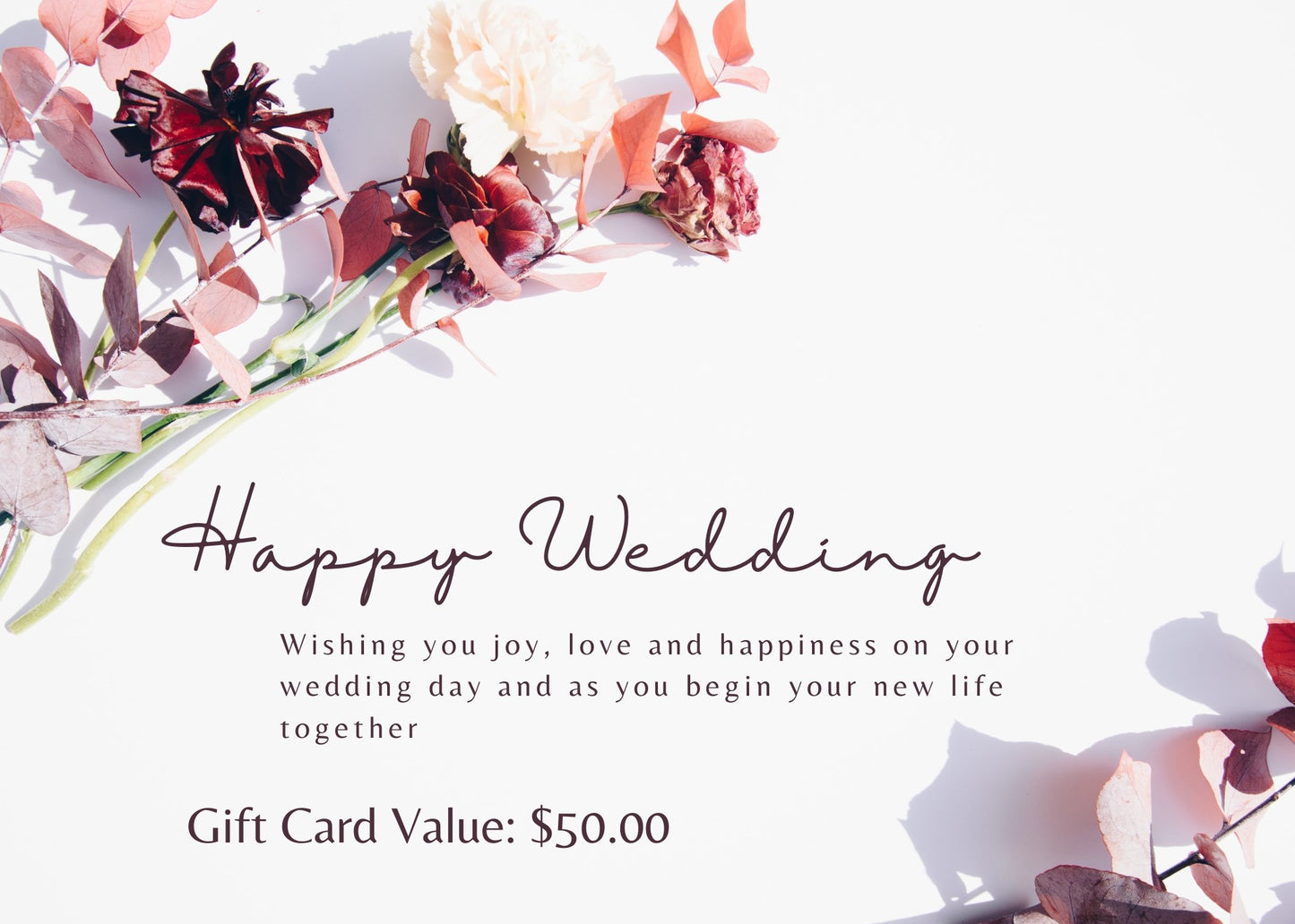 BGShop Wedding Gift Card