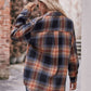 Plaid Dropped Shoulder Longline Shirt