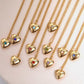 Zircon Heart Shape 14K Gold-Plated Pendant Necklace