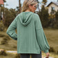 Full Size Cable-Knit Dropped Shoulder Hoodie