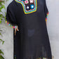 One Size Tassel Detail Embroidery Dress