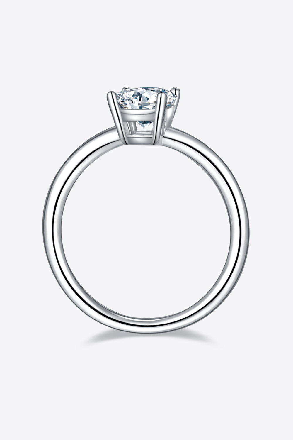 1 Carat Moissanite 925 Sterling Silver Solitaire Ring 💜