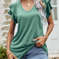 Layered Flutter Sleeve V-Neck Top