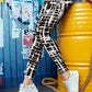 Printed High Waist Skinny Leggings