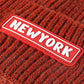 BeanieHatz NEW YORK Patch Rib-Knit Cuffed Beanie