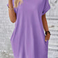 Pocketed Round Neck Short Sleeve Dress