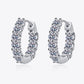 1.8 Carat Moissanite Hoop Earrings