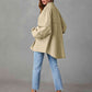 Full Size Dropped Shoulder Raw Hem Jacket