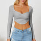 Ribbed Long Sleeve T-Shirt
