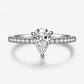 1 Carat Moissanite 925 Sterling Silver Side Stone Ring 💜