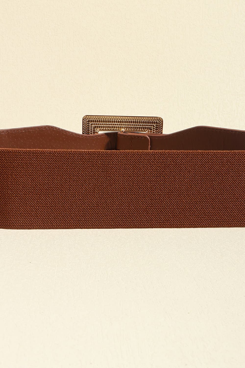 Ivory or Chestnut PU Leather Belt