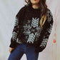 CHRISTMAS Snowflake Pattern Long Sleeve Sweater