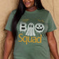Simply Love Halloween Full Size BOO SQUAD Graphic Cotton T-Shirt