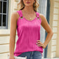Round Neck Wide Strap Tank