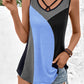 Women's Full Size Color Block Tank Top