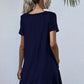 SOChic Round Neck Short Sleeve Mini Dress