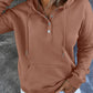 Full Size Dropped Shoulder Long Sleeve Hoodie with Pocket