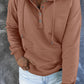 Full Size Dropped Shoulder Long Sleeve Hoodie with Pocket