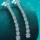 1.18 Carat Moissanite Long Earrings