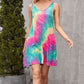 Tie-Dye Sleeveless Dress with Pockets