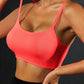 Coral Backless Sports Cami