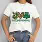 PEACE LOVE IRISH Round Neck Short Sleeve T-Shirt