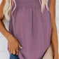 ROSE&THORN Full Size Smocked Tie Back Frill Trim Tank