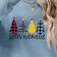 Round Neck Christmas Themed Graphic Long Sleeve Sweatshirt