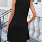 Cutout Round Neck Sleeveless Dress