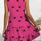 Decorative Button V-Neck Sleeveless Dress