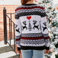 Full Size Christmas Round Neck Sweater