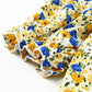 Women's Floral Puff Sleeve Keyhole Blouse