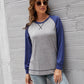 Women's SLENA Full Size Lucia Color Block Raglan Sleeve Top