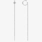 Moissanite 925 Sterling Silver Threader Earrings