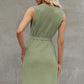 Women's SoDreamy Tied Round Neck Sleeveless Sweater Dress