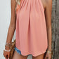 Ruched Grecian Neck Tank