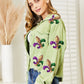 Sequin Raw Hem Jacket