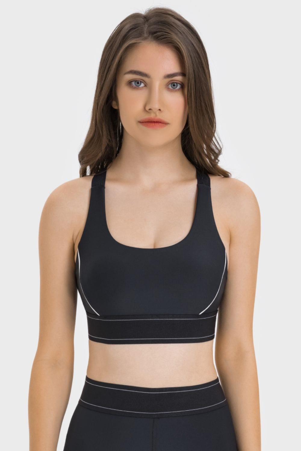 LB&M Style Contrast Sports Bra