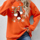Christmas Winter Faceless Gnomes Graphic Drop Shoulder Sweatshirt
