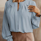 Women's Jasira Button Up Round Neck Long Sleeve Shirt