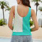 Contrast Tied Knit Tank