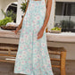 Printed Wide Leg Jumpsuit with Pockets