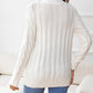 SavannahTree Button Down Cable-Knit Cardigan