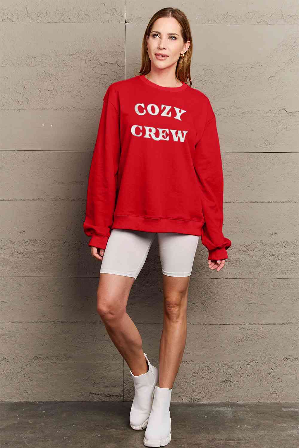 Simply Love SEASONAL Full Size COZY GREW Graphic Sweatshirt